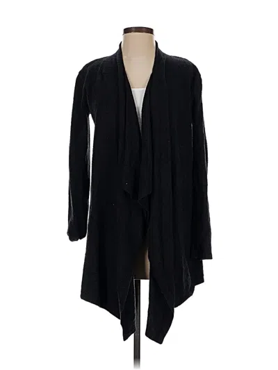 Pre-owned Barefoot Dreams Cardigan Sweater In Black