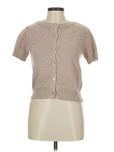 Pre-owned Zara Cardigan Sweater In Brown