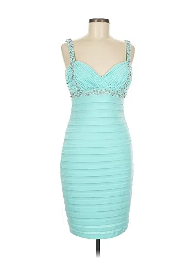 Betsy & Adam Cocktail Dress In Blue