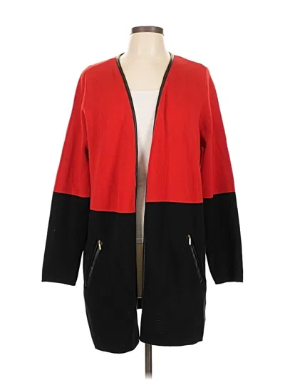 Pre-owned Charter Club Cardigan Sweater In Red