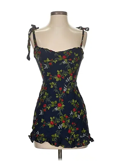 Pre-owned Reformation Cocktail Dress In Blue