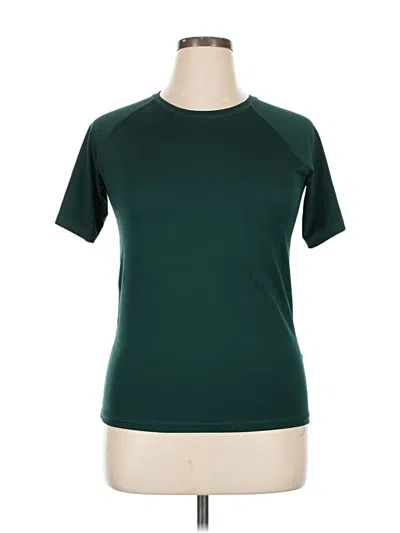 Pre-owned Lands' End Active T-shirt In Green