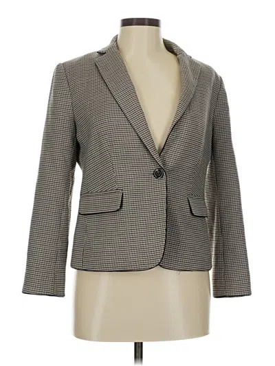 Pre-owned Ann Taylor Blazer Jacket In Gray