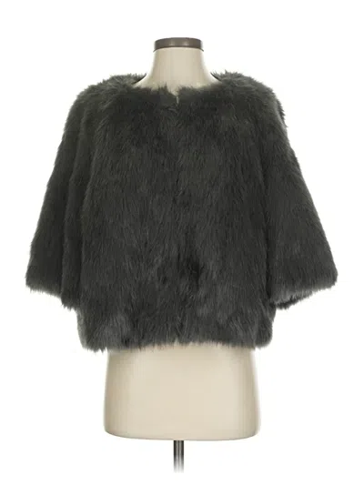 Pre-owned Banana Republic Faux Fur Jacket In Gray