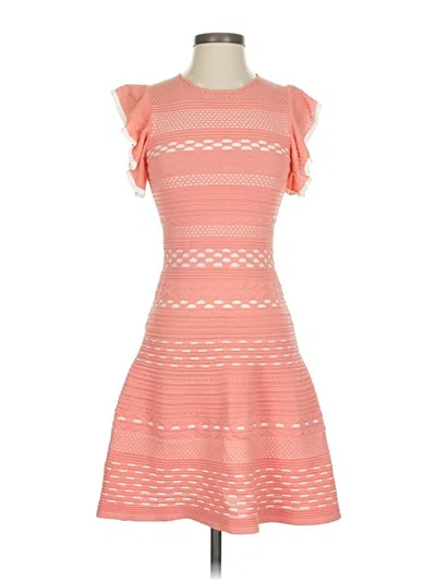Pre-owned Shoshanna Cocktail Dress In Orange
