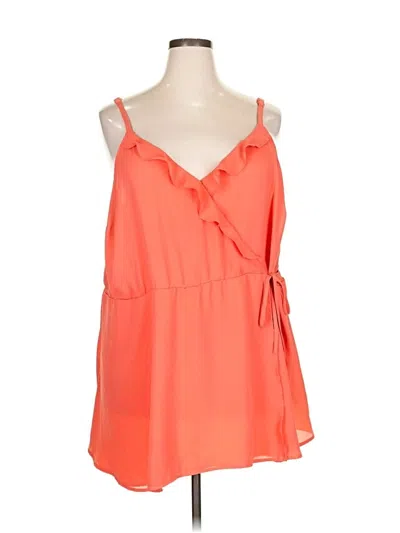 Pre-owned Torrid Sleeveless Blouse In Orange