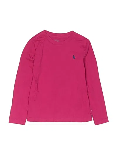 Pre-owned Polo By Ralph Lauren Kids' Long Sleeve T-shirt In Pink