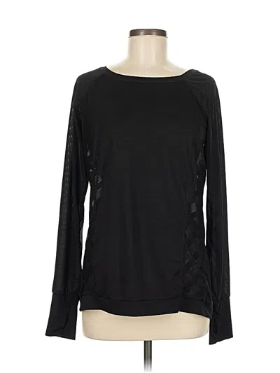 Pre-owned Athleta Long Sleeve T-shirt In Black