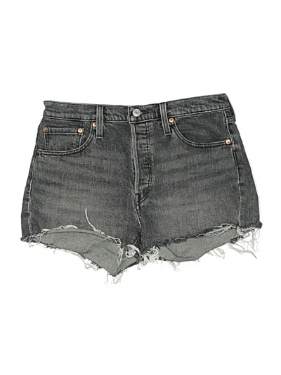 Pre-owned Levi's Denim Shorts In Gray