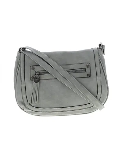 Pre-owned Unbranded Leather Crossbody Bag In Gray