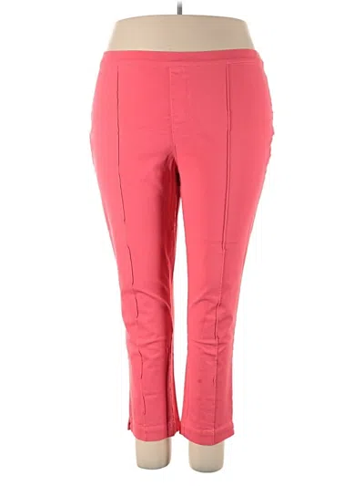 Pre-owned Isaac Mizrahi Live Active Pants In Pink