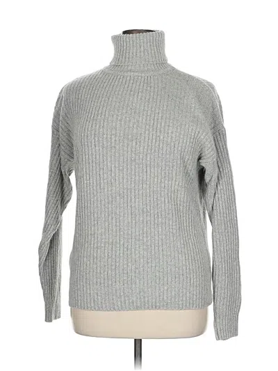 Pre-owned Royal Silk Silk Pullover Sweater In Gray