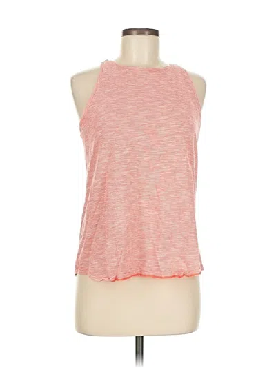 Pre-owned Ann Taylor Loft Tank Top Pink Halter Neckline Tops