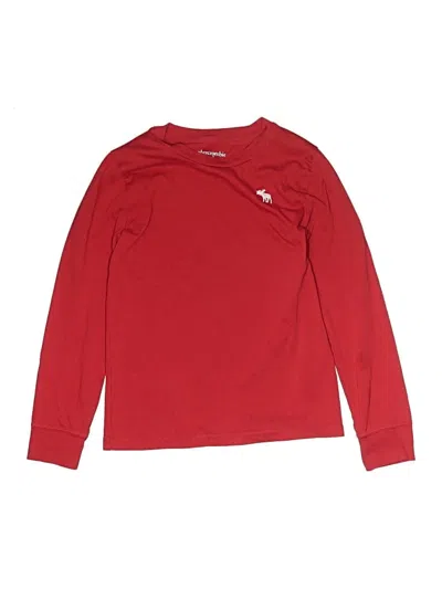 Pre-owned Abercrombie Kids' Long Sleeve T-shirt In Red