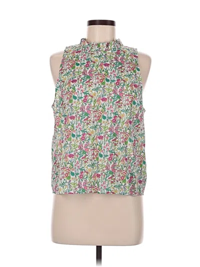 Pre-owned Liberty Art Fabrics For J.crew Sleeveless Blouse In Pink
