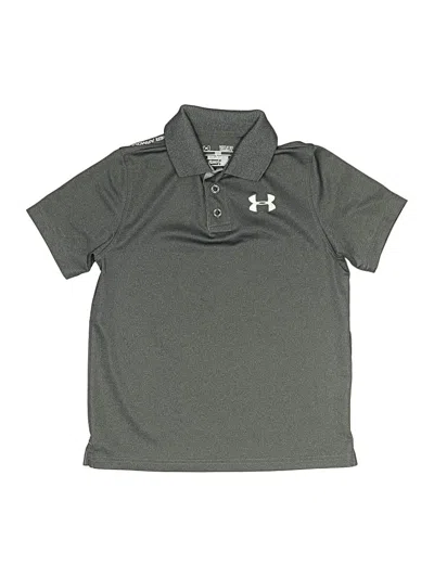 Pre-owned Under Armour Kids' Short Sleeve Polo Shirt In Gray