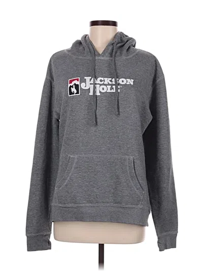 Pre-owned Jackson Hole Pullover Hoodie In Gray