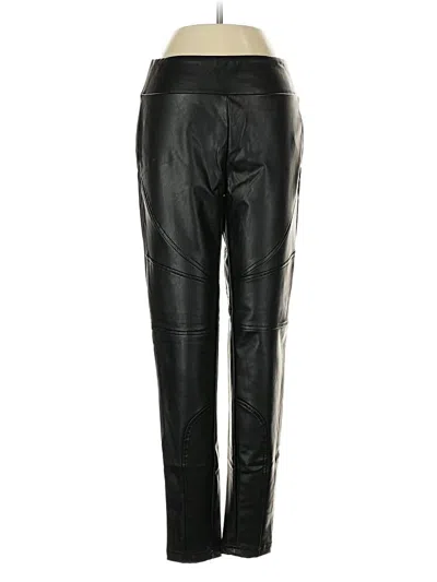 Pre-owned Bbj Los Angeles Faux Leather Pants In Black