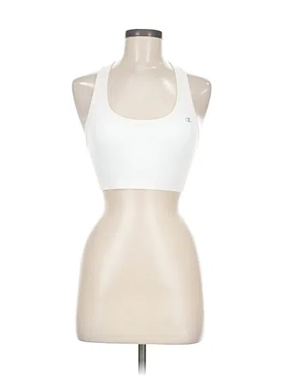 Pre-owned Champion Tank Top White Halter Neckline Tops