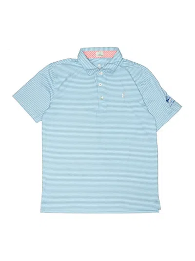 Pre-owned Johnnie-o Kids' Short Sleeve Polo Shirt In Blue