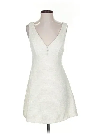 Pre-owned Mustard Seed Casual Dress In White