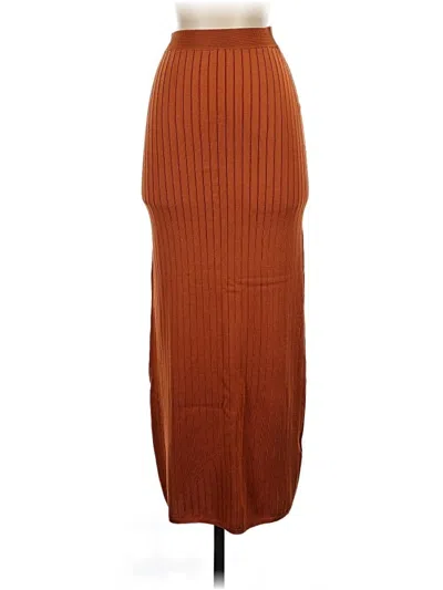 Pre-owned Free People Casual Skirt In Brown