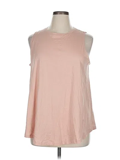 Pre-owned Barefoot Dreams Sleeveless T-shirt In Pink