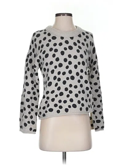 Pre-owned Madewell Wool Pullover Sweater In Silver