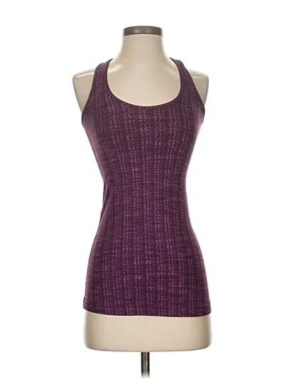Pre-owned Lululemon Athletica Tank Top Purple Halter Neckline Tops