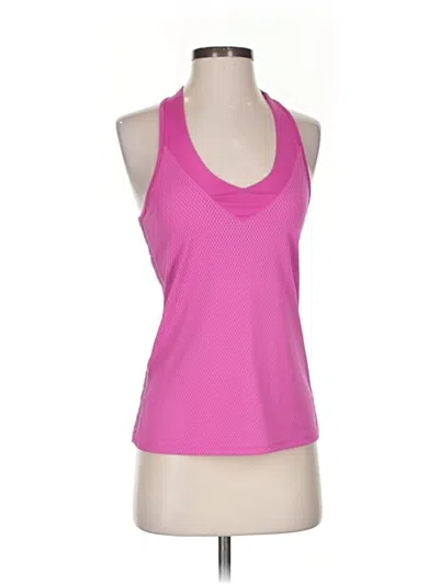 Pre-owned Lucky In Love Tank Top Pink Halter Neckline Tops