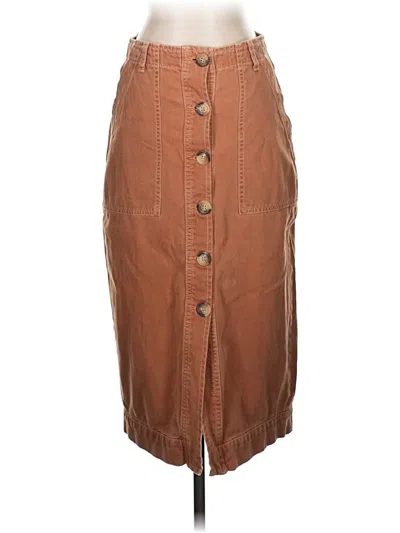 Pre-owned Free People Casual Skirt In Brown