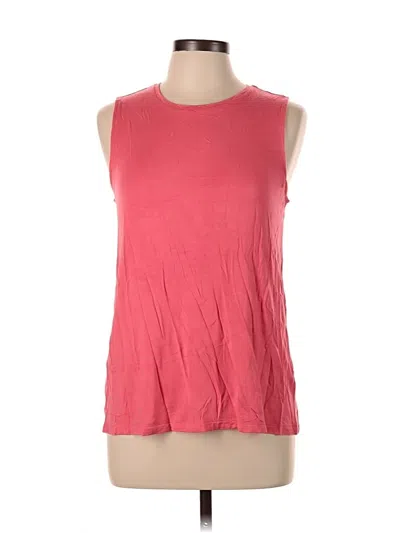Pre-owned Nine West Sleeveless Top Red Halter Neckline Tops