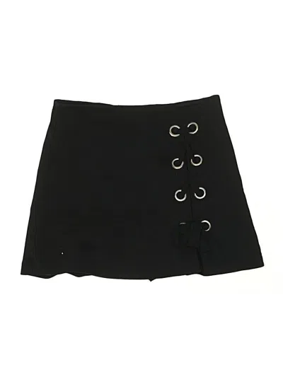 Pre-owned Stradivarius Casual Skirt In Black