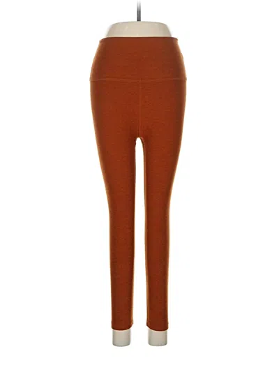 Pre-owned Beyond Yoga Leggings In Orange