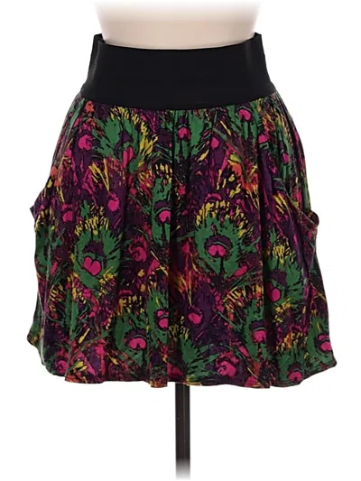 Pre-owned H.i.p. Happening In The Present Casual Skirt In Green
