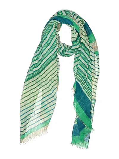 Pre-owned Blue Pacific Scarf In Green