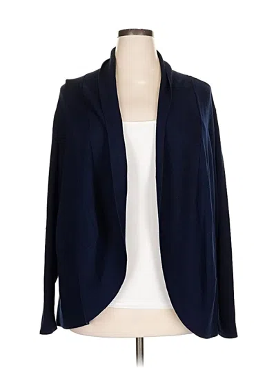 Pre-owned Karen Scott Cardigan Sweater In Blue