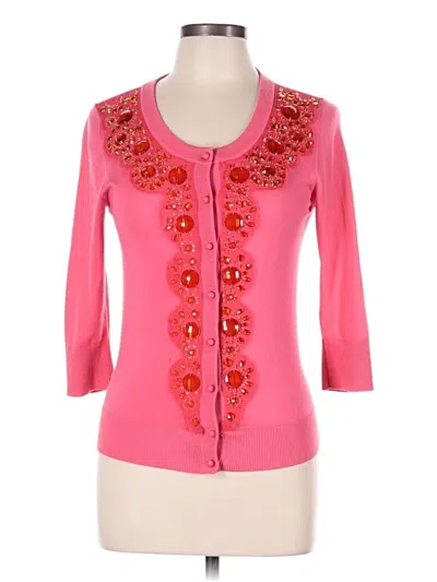 Pre-owned Kate Spade New York Cardigan Sweater In Pink