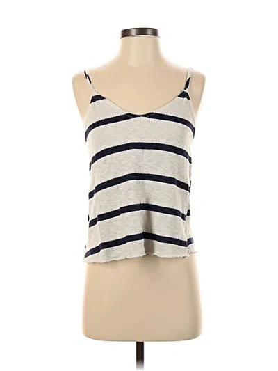 Pre-owned Sadie & Sage Sleeveless Top Ivory Scoop Neck Tops In White