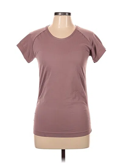 Pre-owned Zella Active T-shirt In Brown