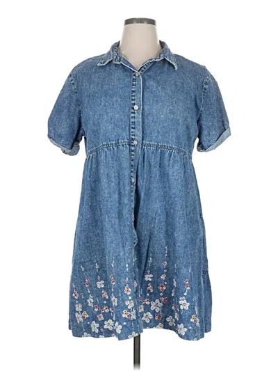 Pre-owned Unbranded Casual Dress In Blue