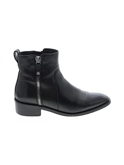 Pre-owned Aquatalia Ankle Boots In Black