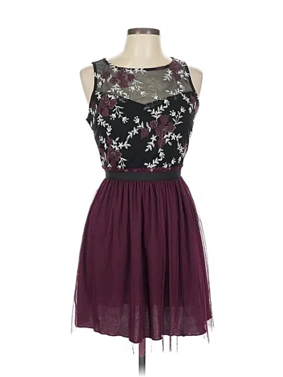 Pre-owned Speechless Cocktail Dress In Burgundy