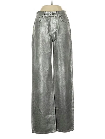 Pre-owned Esqualo Casual Pants In Silver