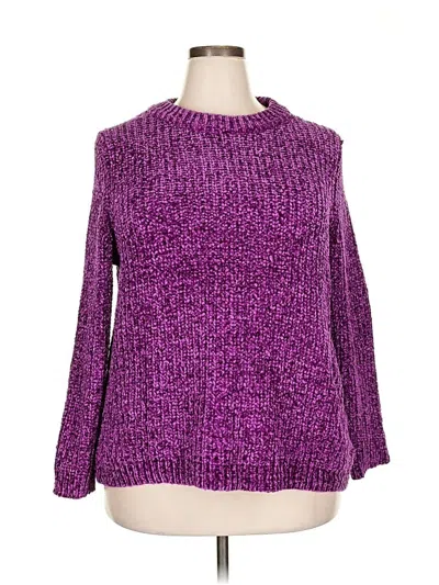 Pre-owned Talbots Pullover Sweater In Purple