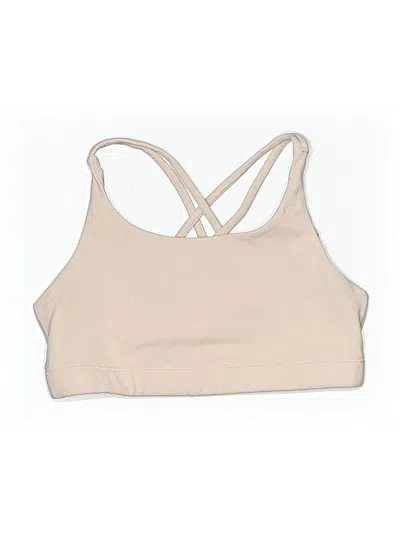 Pre-owned Athleta Girl Kids' Tank Top Tan Halter Neckline Tops In Brown