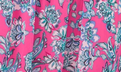 Cece Women's Double Ruffle Short-sleeve Maxi Dress In Multi