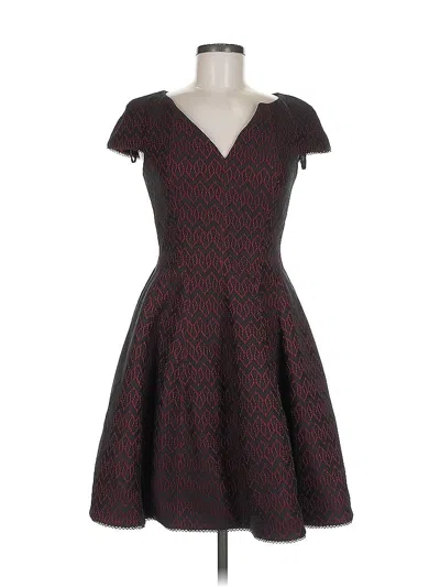 Pre-owned Laundry By Shelli Segal Cocktail Dress In Burgundy