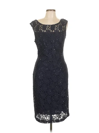 Pre-owned Connected Apparel Cocktail Dress In Black