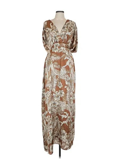 Pre-owned Lulus Casual Dress In Brown